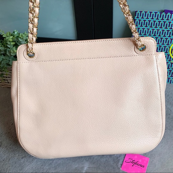 Tory Burch Bryant Pink Quilted Chain Flap Bag - Picture 6 of 16